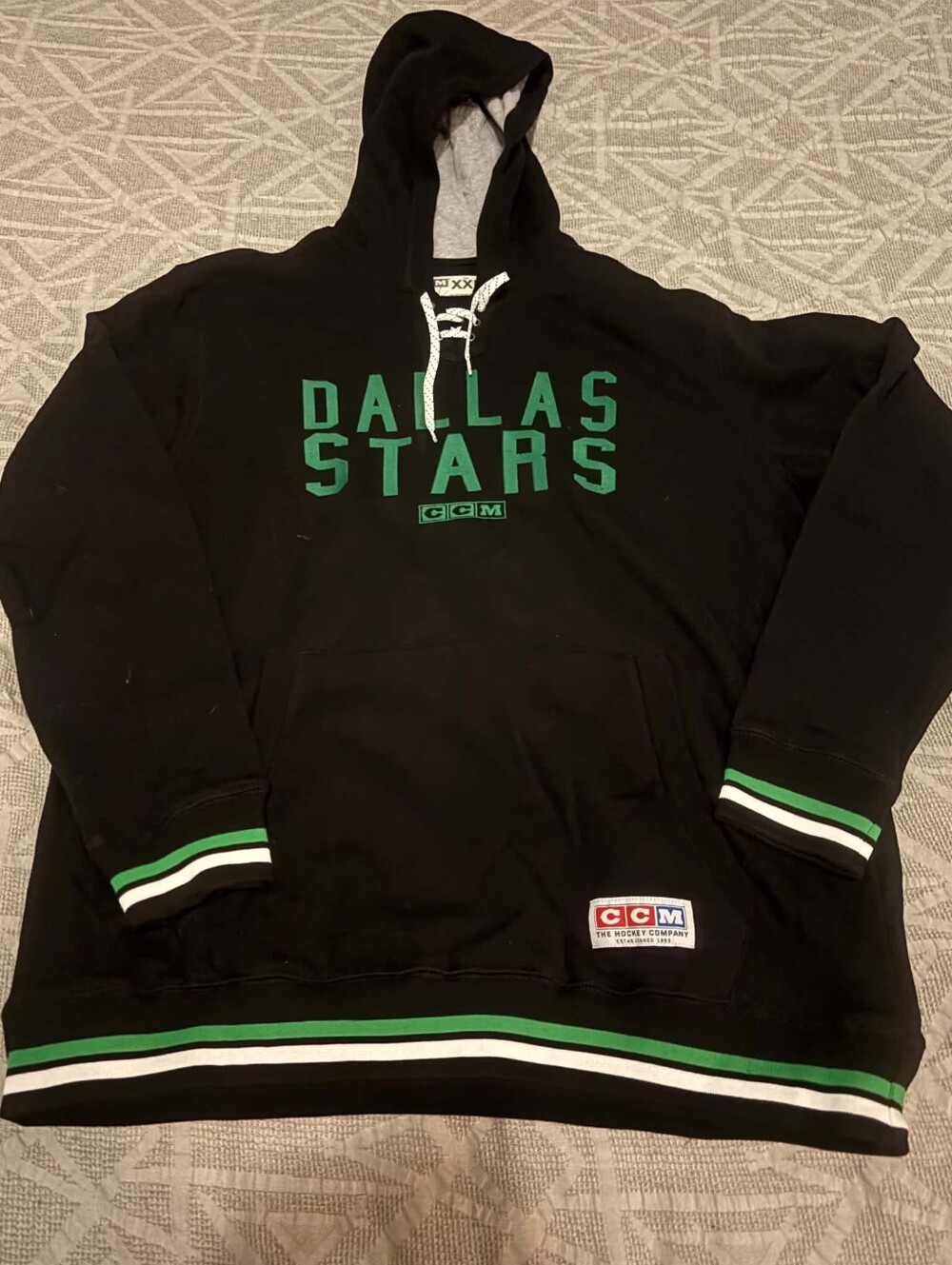 Dallas Stars NHL CCM Hoodie, Size Adult 2XL New